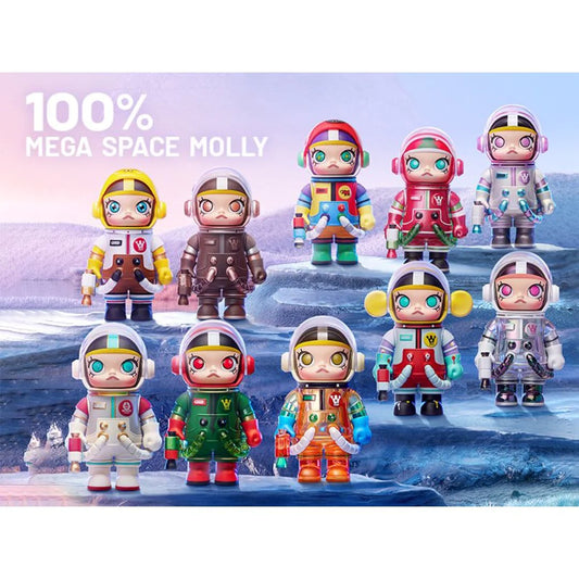 PopMart MEGA Series 100% MEGA SPACE MOLLY Blind Box Figure