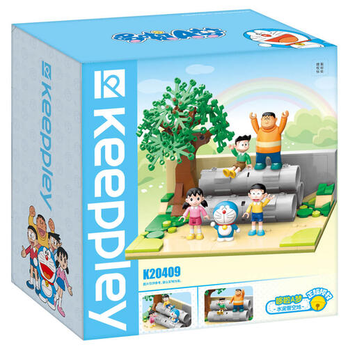 KEEPPLEY Doraemon series building blocks football field, water pipe - multiple options