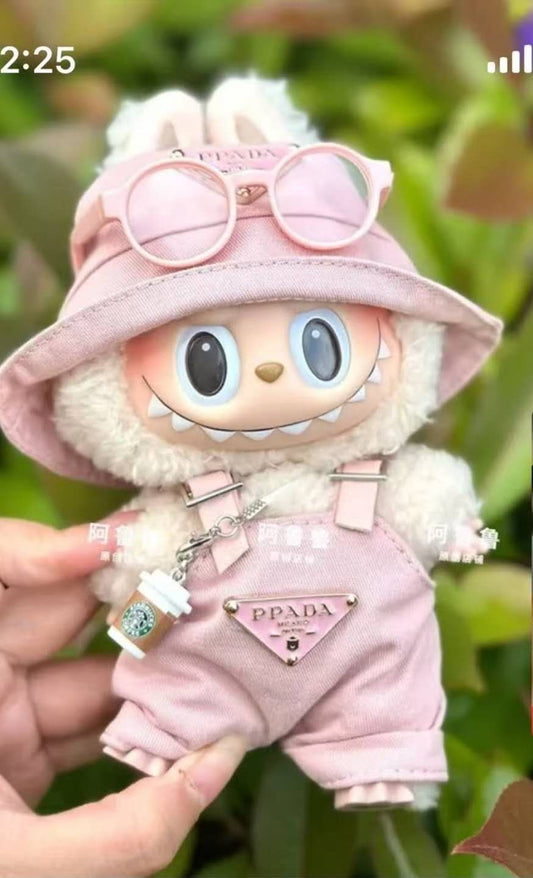 labubu prada pink baby clothes four-pack