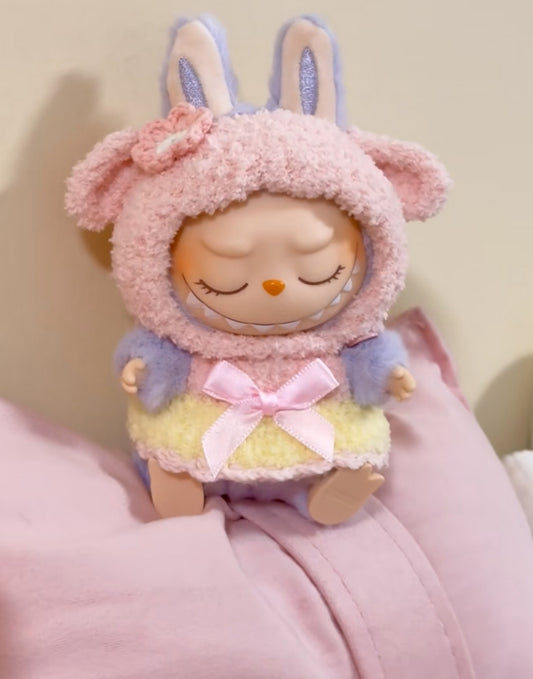 labubu handmade pink and yellow skirt doll clothes