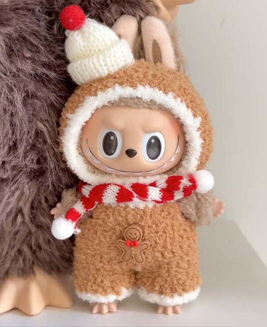 labubu Christmas gingerbread man handmade doll clothes
