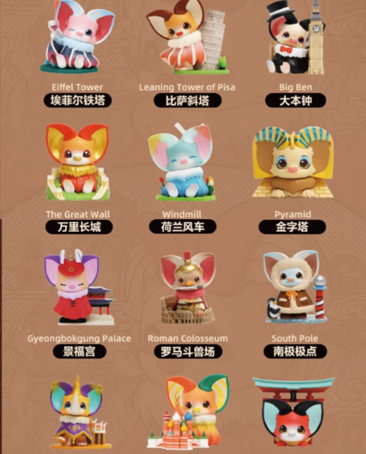 pop mart YOKI around the world series figures