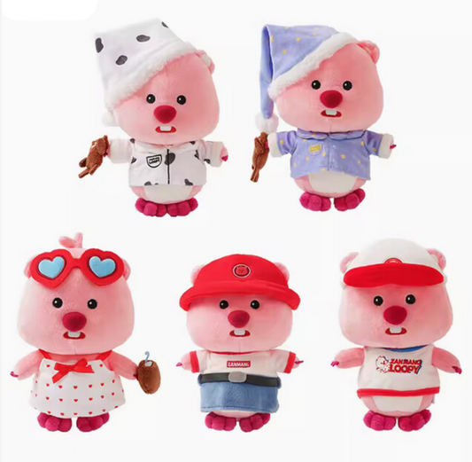 Genuine LOOPY x Jiumu Miscellaneous Store Genuine Daily Series Dolls 8 inches (Pajama Party) - Five styles available
