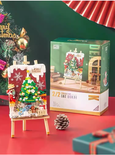LOZ Christmas tree 3D building blocks-646PCS
