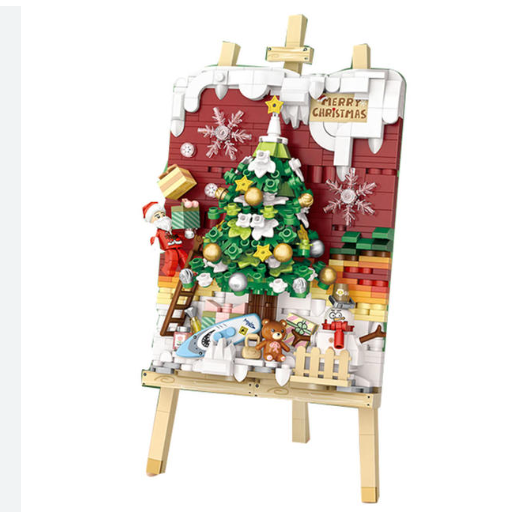 LOZ Christmas tree 3D building blocks-646PCS