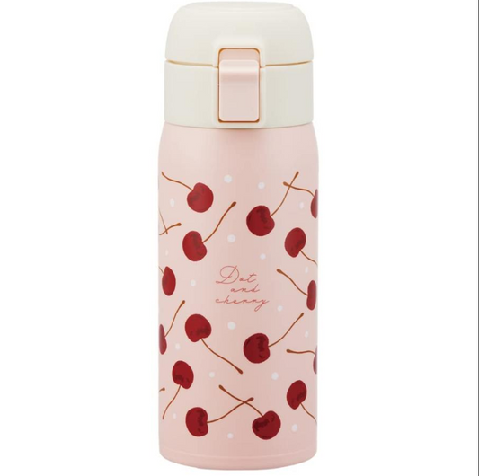 Japan SKATER Cherry Pink Insulated Water Bottle-350ml