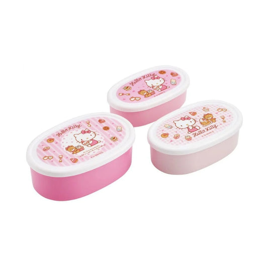 Japanese skater Hello Kitty lunch box (3 pieces) sweet pink