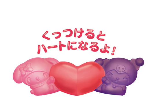 Japan BANDAI Sanrio Kuromi & My Melody 4D Apple Grape Flavor Gummy Candy