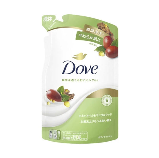 Dove Jojoba Oil and Sandalwood Shower Gel Refill - 330g