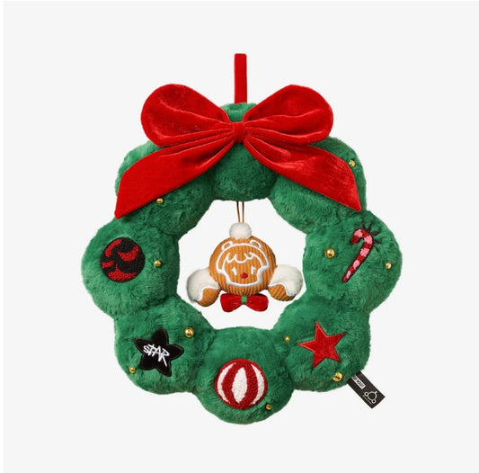 POP MART SKULLPANDA Tell Me What You Want Series Christmas Plush Wreath Pendant