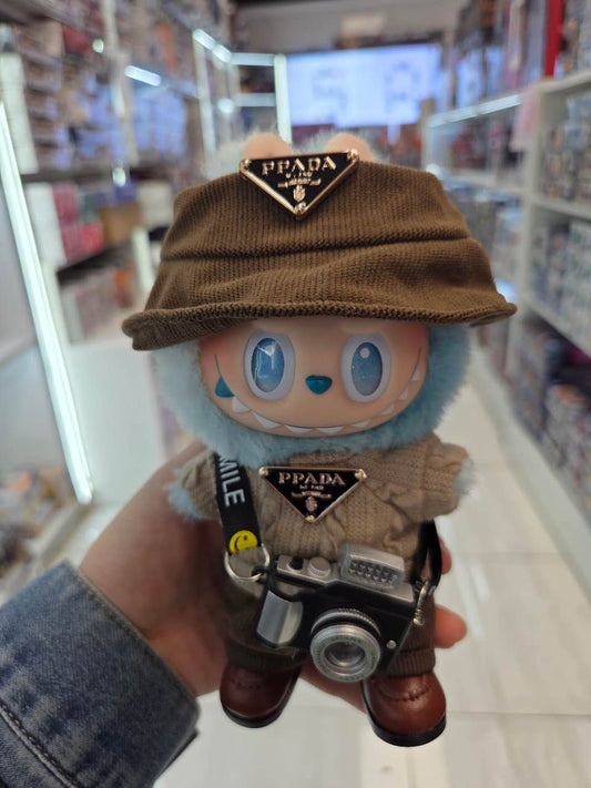 labubu Prada brown baby clothes-6-piece set