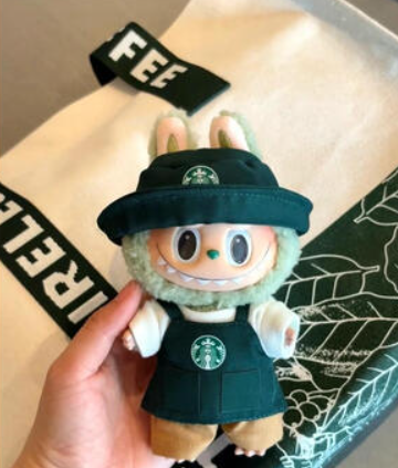 labubu Starbucks doll clothes six-piece set and three-piece set