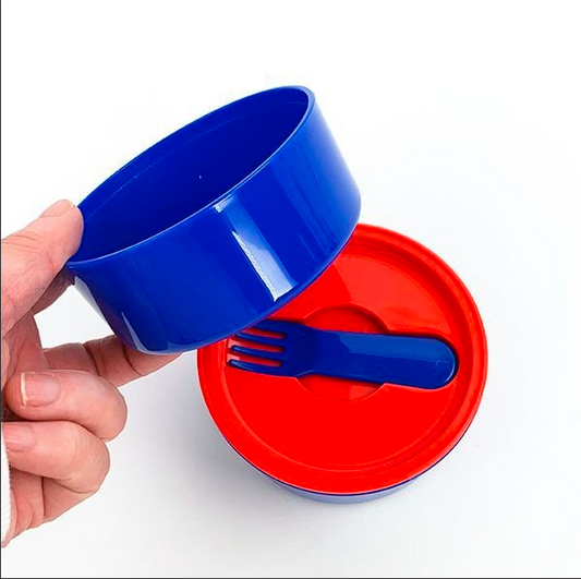 Japan SKATER antibacterial milk girl round double layer lunch box