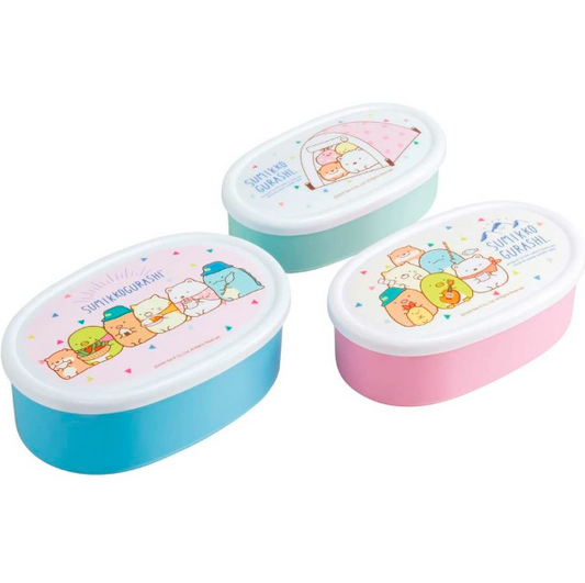 Japan SKATER Corner Bio AG Antibacterial Food Lunch Box-3pcs
