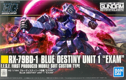 HIGH GRADE (HG) HGUC 1/144 RX-79BD-1 BLUE DESTINY UNIT 1 "EXAM"