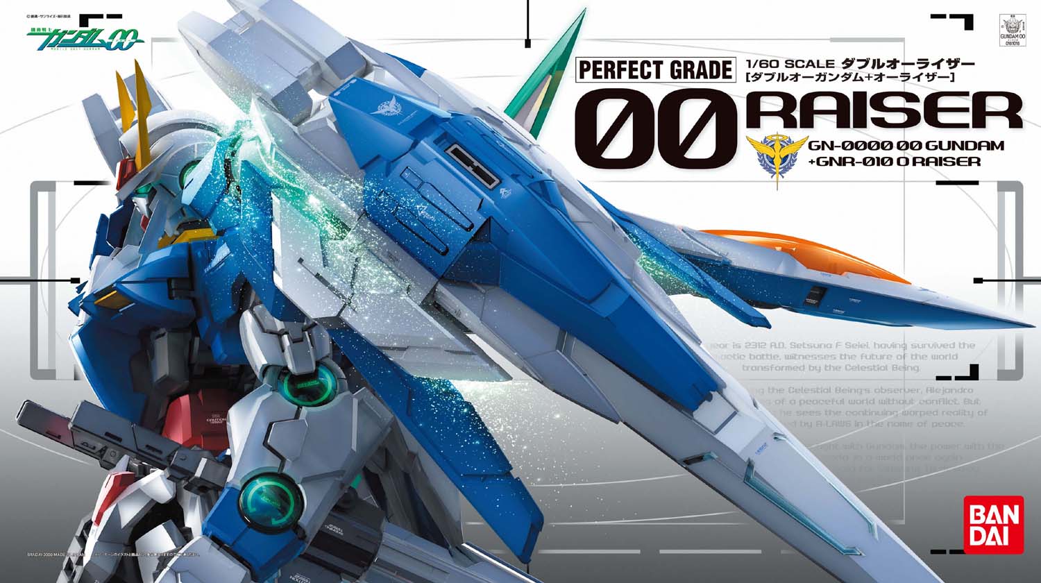 ロボット BANDAI PERFECT GRADE 00 RAISER 1/60 Bandai Hobby Gundam 00 Raiser 1/60 Perfect Grade Model Kit