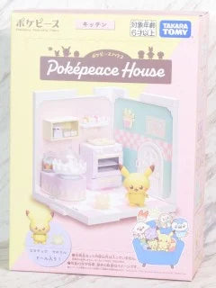 TAKARA TOMY 宠物小精灵 和平之地 Pokepiece House 厨房 牛奶和皮卡丘