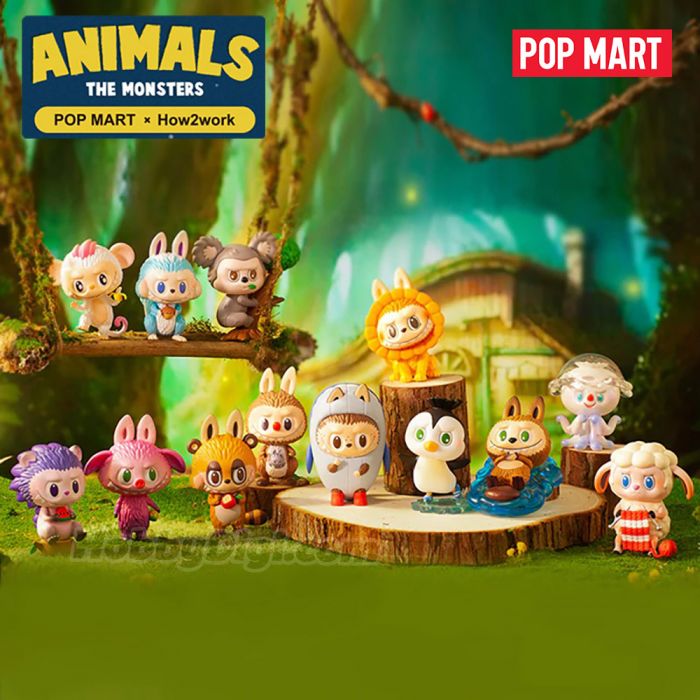POP MART x HOW2WORK LABUBU Elf Animal Series Blind Box Figures
