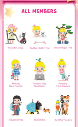 POP MART x Molly's Free Day Series Blind Box Figures