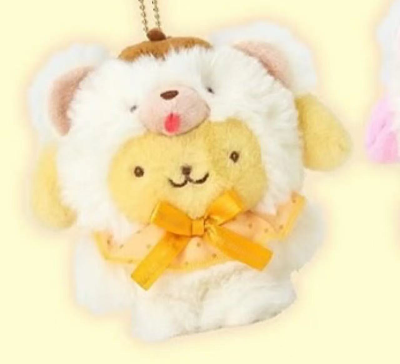 Sanrio White Bear Series Pendant Pudding Dog