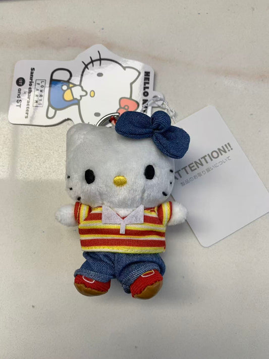 日本SANRIO× ME% LOWRYS FARM HELLO KITTY限定条纹衣服挂件