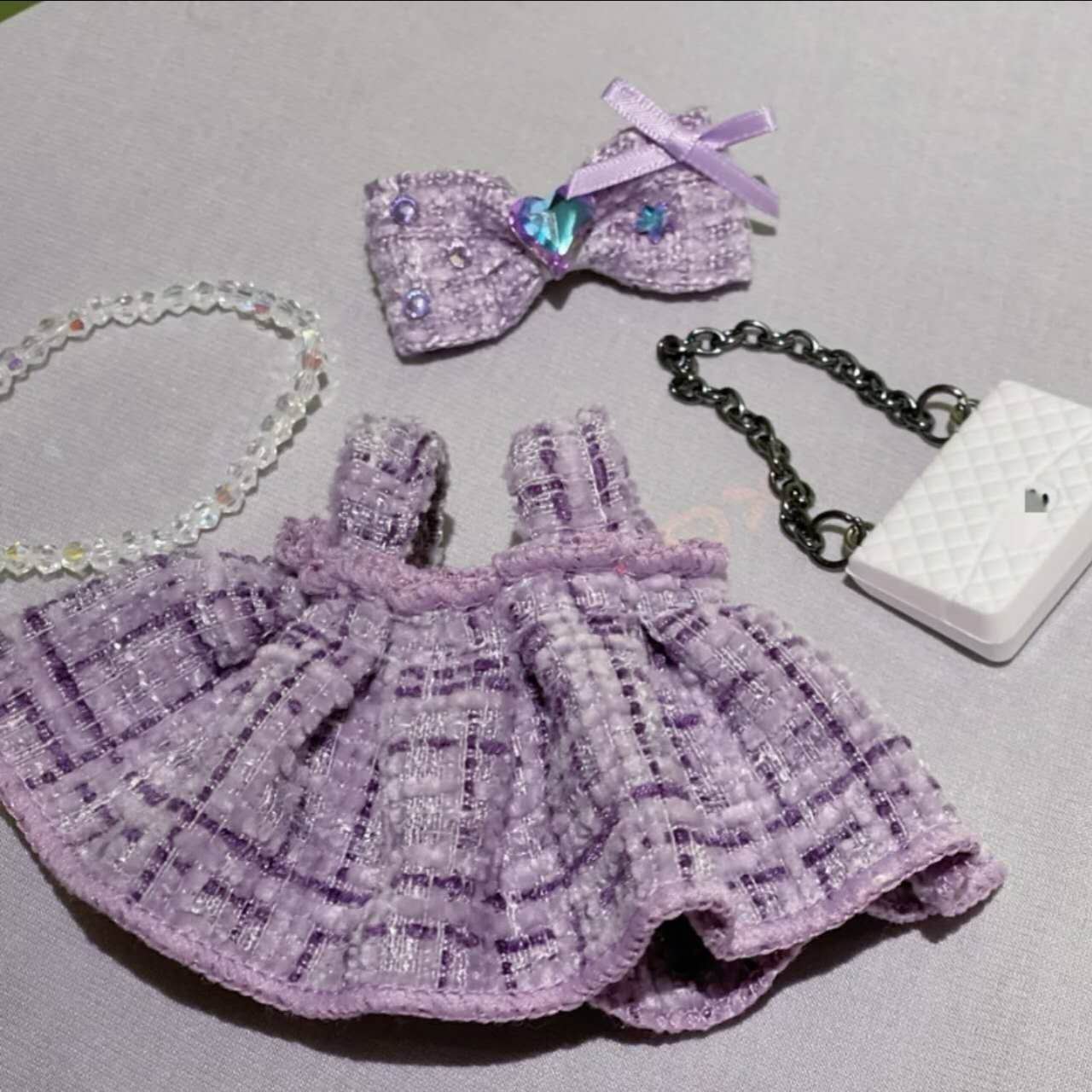 labubu blue or purple baby clothes four-piece set - (two optional)