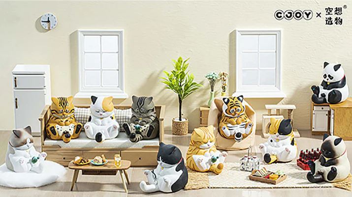 KONGZOO Fantasy Creation x cjoy Uncle Fujima stares at the crotch cat series blind box