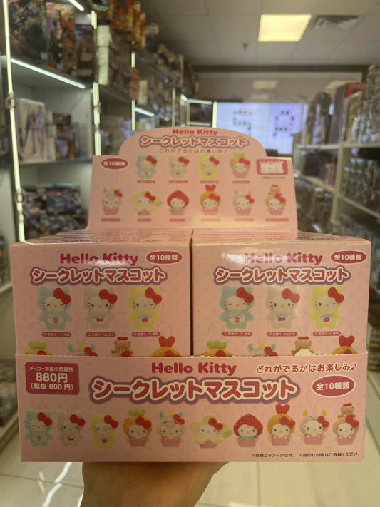日本SANRIO百变妆容系列Hello Kitty毛绒挂件盲盒