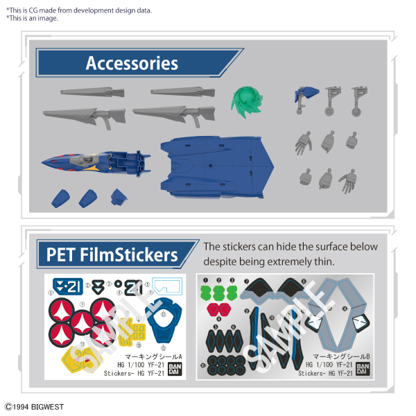 BANDAI HG 1/100 YF-21