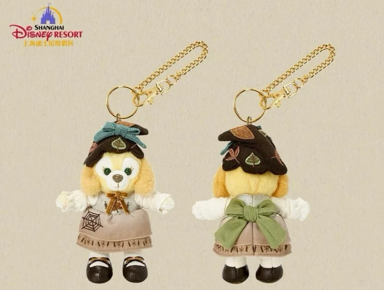 Shanghai Disney 2024 Halloween Duffy Family Qibao Pendant-Bingbing