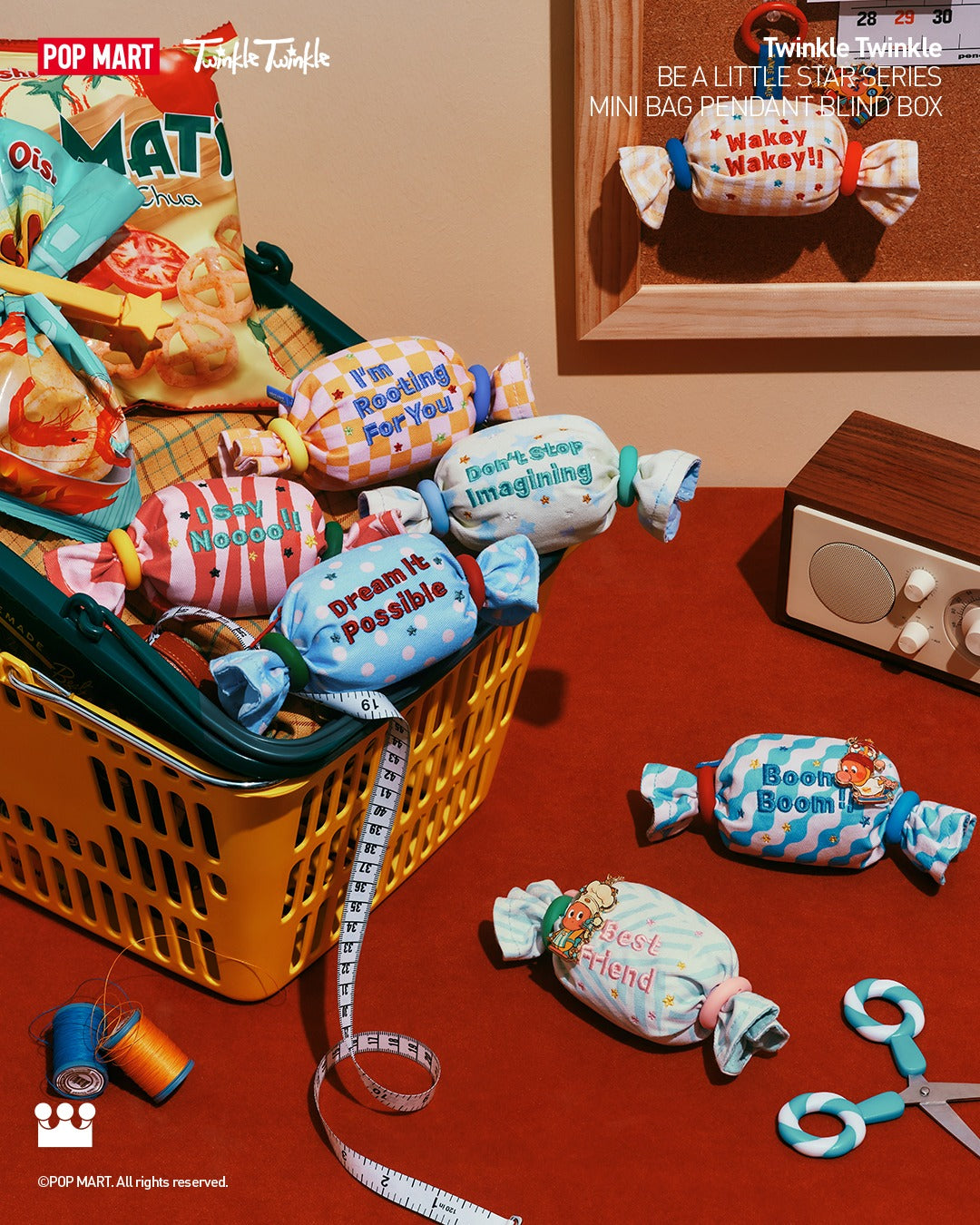 POP MART Twinkle twinkle 123星星人迷你包挂件盲盒