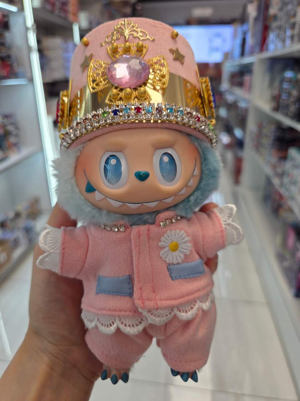 labubu pink G-Dragon baby clothes three-piece set