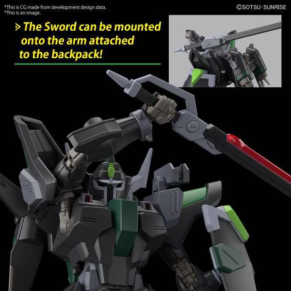 BANDAI HG 1/144 BLACK KNIGHT SQUAD Rud-ro.A (Tentative)