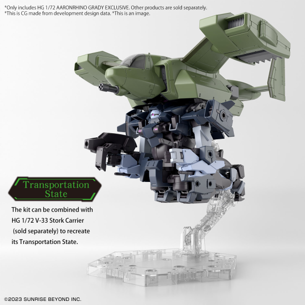 BANDAI HG 1/72 AARONRHINO GRADY EXCLUSIVE