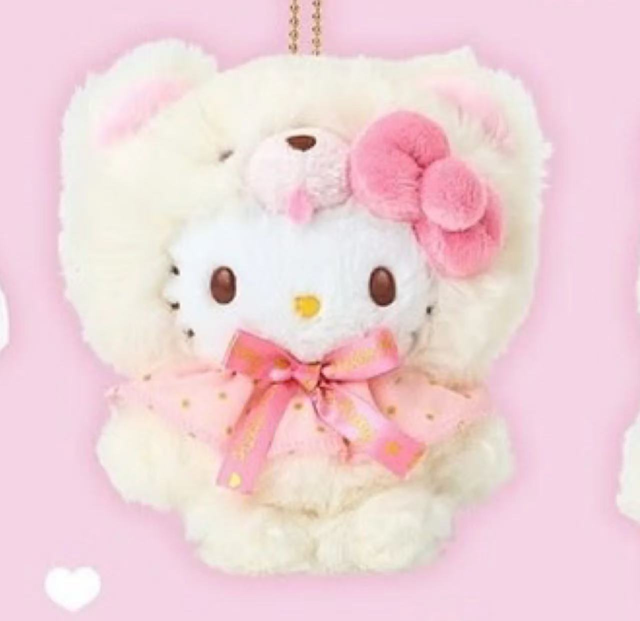 Sanrio White Bear Series Hello Kitty Pendant