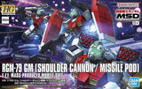 HIGH GRADE (HG) GUNDAM THE ORIGIN 1/144 RGM-79 GM (SHOULDER CANNON/ MISSILE POD EQUIPMENT)