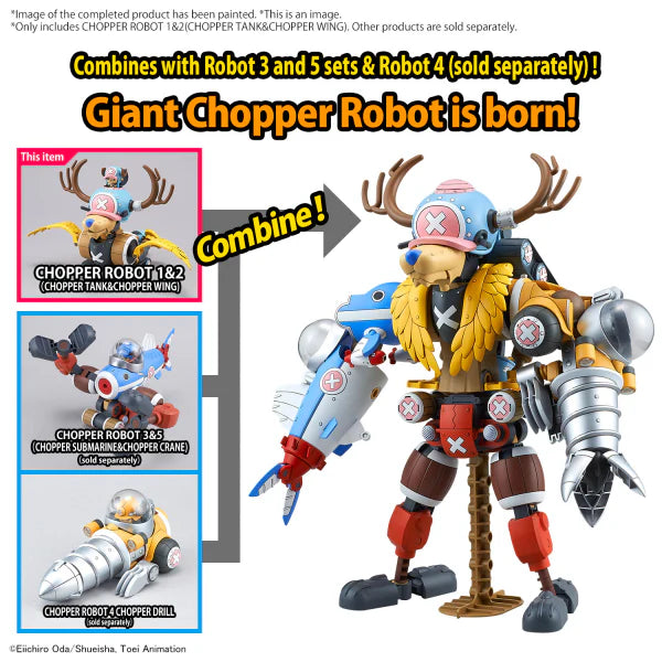 ONE PIECE - CHOPPER ROBOT - NO.1 &amp; 2 CHOPPER TANK &amp; CHOPPER WING