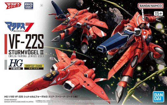 HG - Bandai - Macross 7 1/100 VF-22S STURMVOGEL II (Milia Fallyna Jenius Use)
