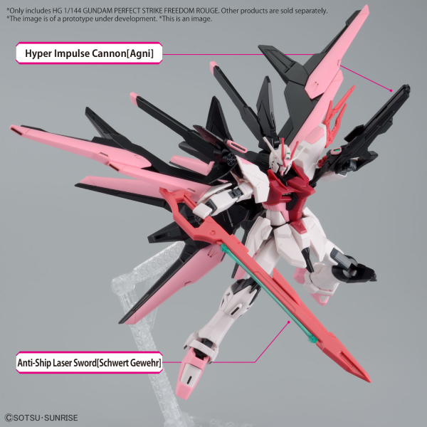BANDAI HG 1/144 GUNDAM PERFECT STRIKE FREEDOM ROUGE