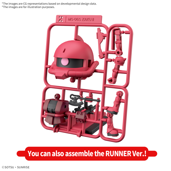 BB - Bandai - 1/1 CHARZAKU-KUN DX SET (WITH RUNNER Ver. RECREATION PARTS)