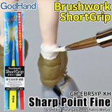 GODHAND BRUSHWORK SHORTGRIP SHARP POINT FINE (GH-EBRSYP-KH)