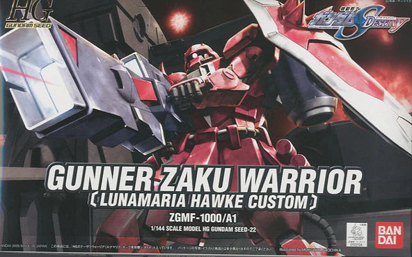 HIGH GRADE (HG) GUNDAM SEED 1/144 ZGMF-1000/A1 GUNNER ZAKU WARRIOR (LUNAMARIA HAWKE CUSTOM)