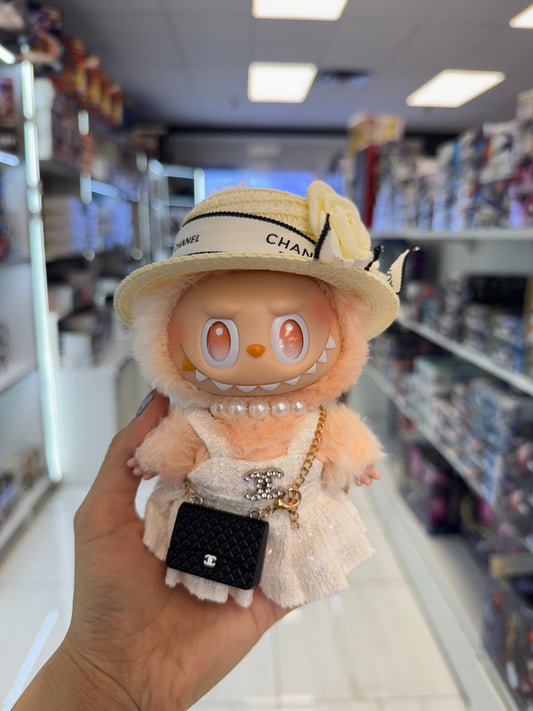 labubu娃衣chanel草帽