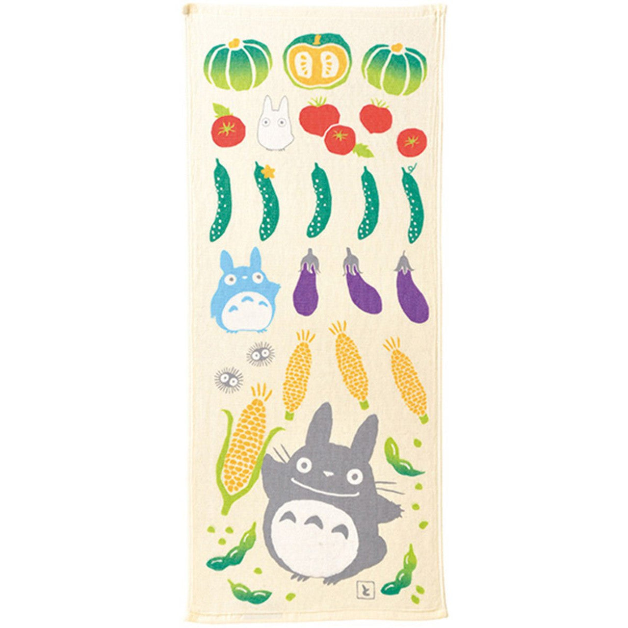 Japan Marushin Studio Ghibli Series My Neighbor Totoro Vegetable Face Towel 