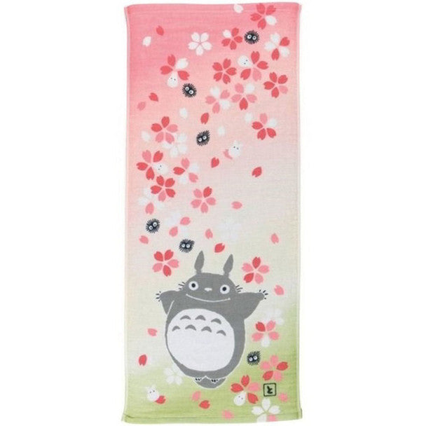 Japan Marushin My Neighbor Totoro Flower Pink and White Imabari Gauze Face Towel