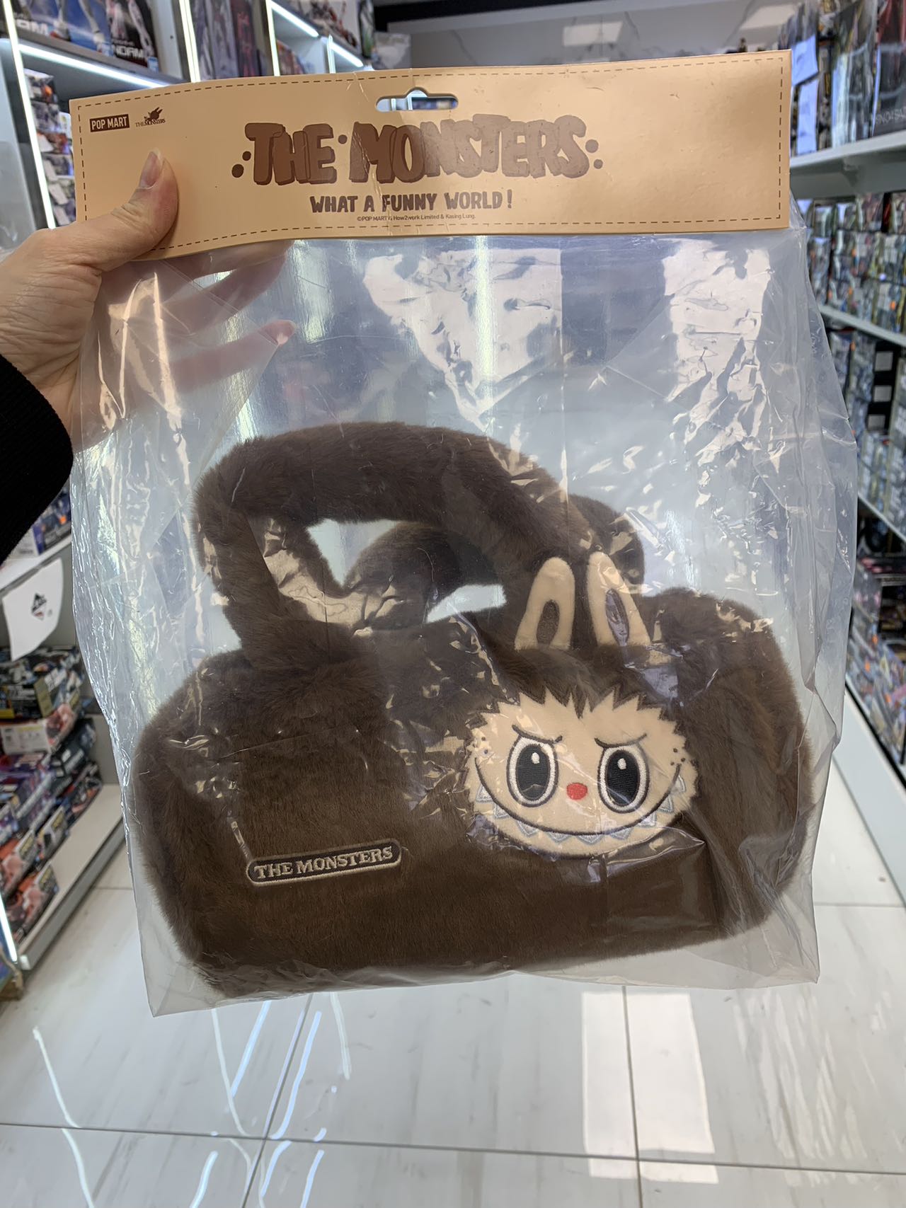 POP MART labubu plush crossbody bag