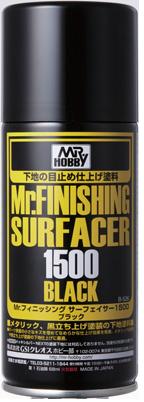 MR.FINISHING SURFACER SPRAY 1500 BLACK (B526)