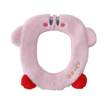 Cute Cartoon Kirby O-shaped Plush Toilet Cover