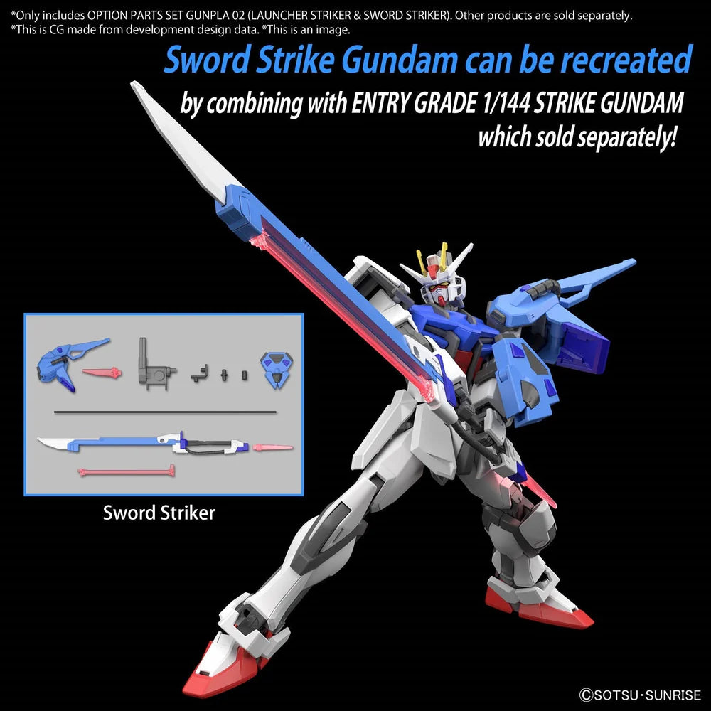 OPTION PARTS SET GUNPLA 02 (LAUNCHER STRIKER &amp; SWORD STRIKER)