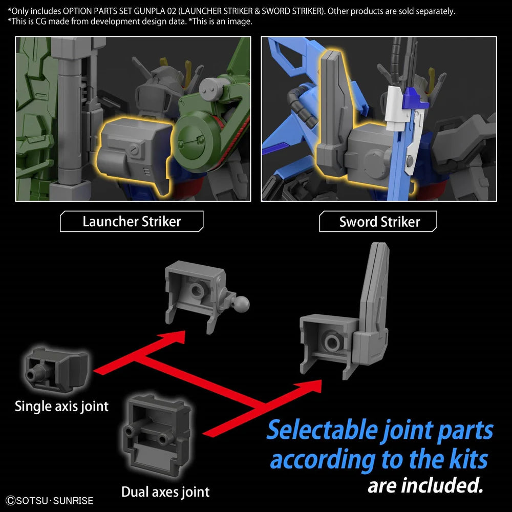OPTION PARTS SET GUNPLA 02 (LAUNCHER STRIKER &amp; SWORD STRIKER)